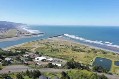 rogue river going ocean gold beach oregon rogue river going ocean gold beach oregon aerial photo 361087025.jpg